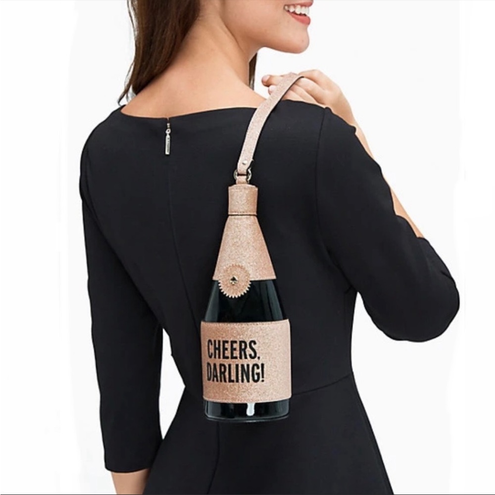 Kate Spade Cheers Darling Champagne Wristlet